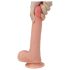Lovetoy Prírodný Dildo - dvojvrstvový, realistický - 20cm (prírodná)