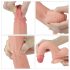 Lovetoy Prírodný Dildo - dvojvrstvový, realistický - 20cm (prírodná)