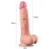 Lovetoy - realistický dildo - dvojvrstvové - 25 cm - telová farba