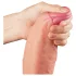 Lovetoy - realistický dvojvrstvový dildo - 28 cm - telová farba