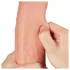 Lovetoy - realistický dvojvrstvový dildo - 28 cm - telová farba