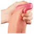 Lovetoy - realistický dvojvrstvový dildo - 30 cm - telová farba