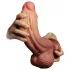 Lovetoy - realistický dvojvrstvový dildo - 26 cm - telová farba