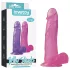 Lovetoy - dildó s prísavkou - 20 cm - ružový