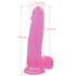 Lovetoy Jelly Studs - prísavný dildo - 20 cm (ružový)