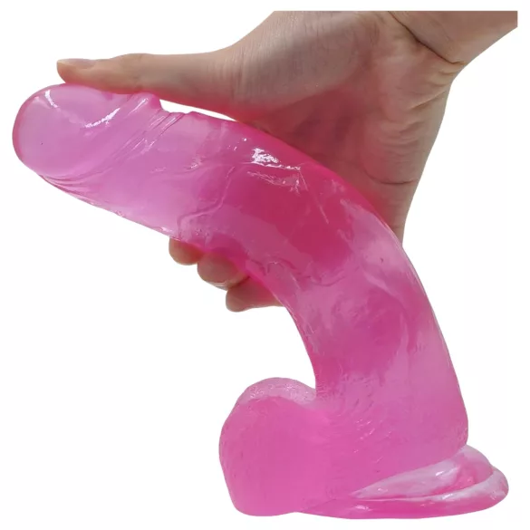 Lovetoy - dildó s prísavkou - 20 cm - ružový