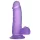 Lovetoy - dildo s prísavkou - 15 cm - fialová