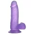 Lovetoy - dildo s prísavkou - 15 cm - fialová