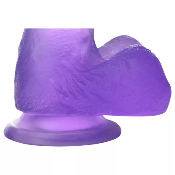Lovetoy - dildo s prísavkou - 15 cm - fialová