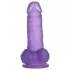 Lovetoy - dildo s prísavkou - 15 cm - fialová