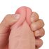Lovetoy Sliding-Skin - dvojvrstvové dildo - 23cm (prírodné)