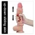 Lovetoy Sliding-Skin - dvojvrstvové dildo - 23cm (prírodné)