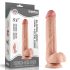 Lovetoy Sliding-Skin - dvojvrstvové dildo - 23cm (prírodné)
