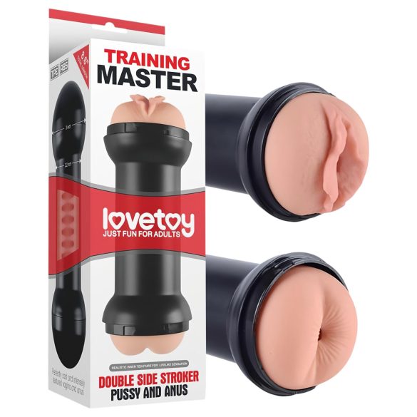 Lovetoy - vagína a anál masturbátor (naturálny)