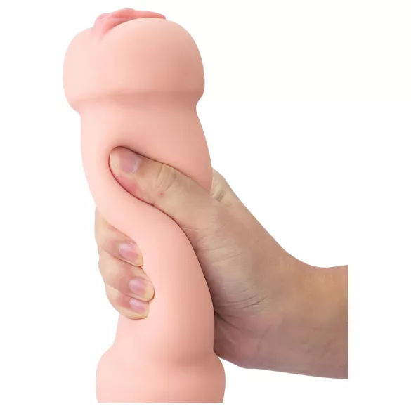 Lovetoy - masturbátor vagína a anál - realistický silikón - naturálny odtieň