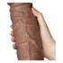 Lovetoy Chubby - realistický prísavný dildo - 25cm (prírodná)