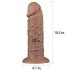 Lovetoy Chubby - realistický prísavný dildo - 25cm (prírodná)