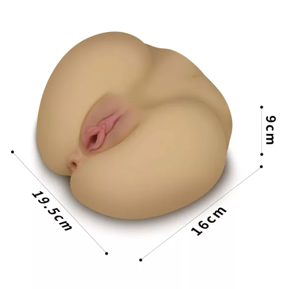 Lovetoy Streetgirl's - umelá vagína a anál torzo - natur