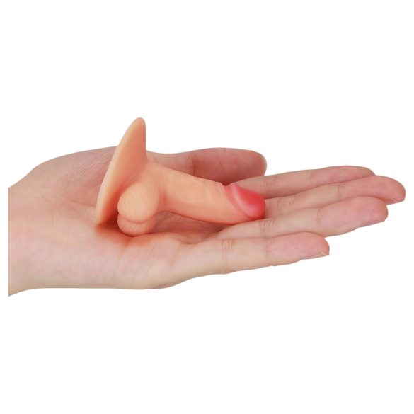 Lovetoy - držiak na telefón s prísavkou - minidildo - naturálny