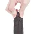 Lovetoy - dvojvrstvové dildo - realistické prevedenie - 18 cm - hnedá