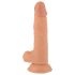 Mr. Rude - realistický dildo s prísavkou - 19 cm - telová farba