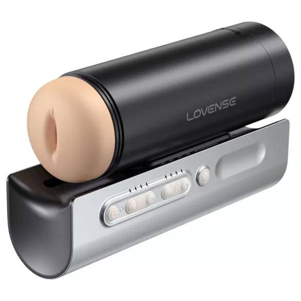 Lovense Solace Pro - aplikáciou ovládaný prirážací masturbátor pre mužov (čierny)
