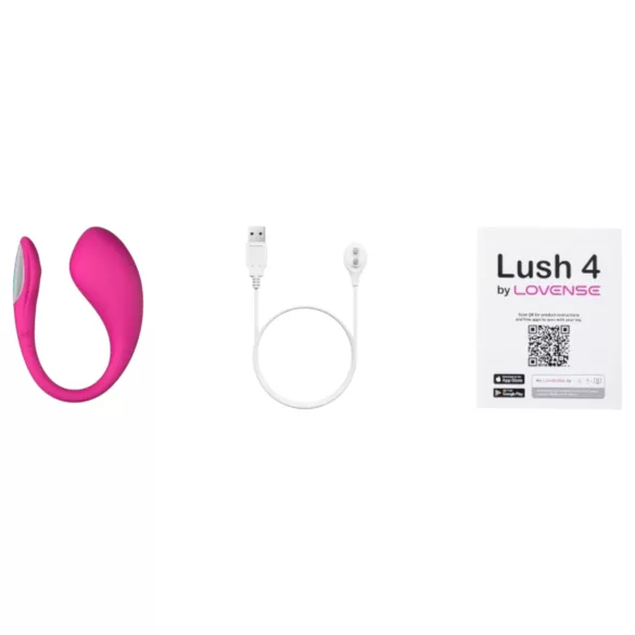 LOVENSE Lush 4 - inteligentné vibračné vajíčko (ružové)
