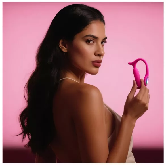 Lovense Lush Anal - análne vibračné vajíčko ovládané aplikáciou, s LED - ružové