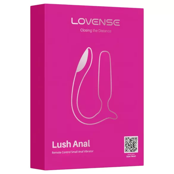 Lovense Lush Anal - análne vibračné vajíčko ovládané aplikáciou, s LED - ružové