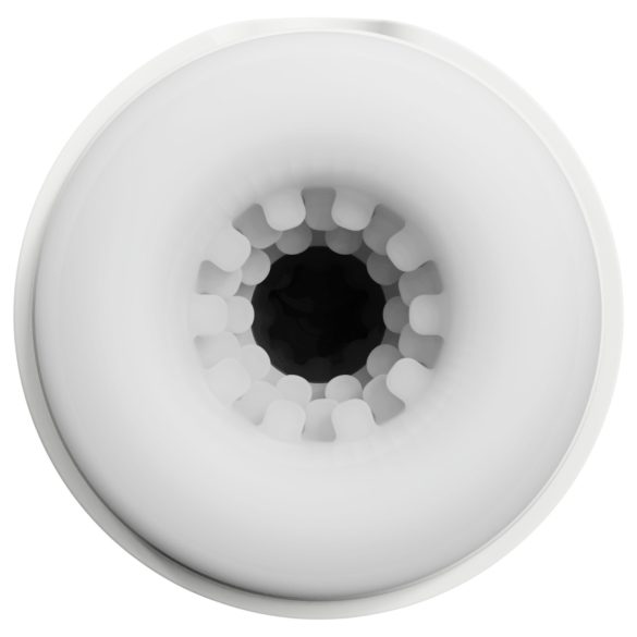 Leopard - masturbátor s vákuom a vibráciou - biely