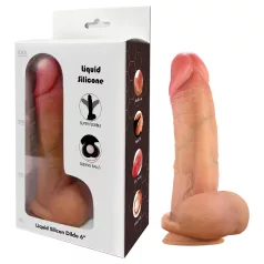  FeelSkin - ultra realistický dildó so semenníkmi (prírodný, 12,5 cm)