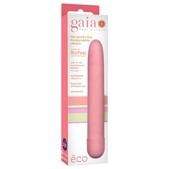 Gaia Eco L - ekologický tyčový vibrátor (ružový) - veľký