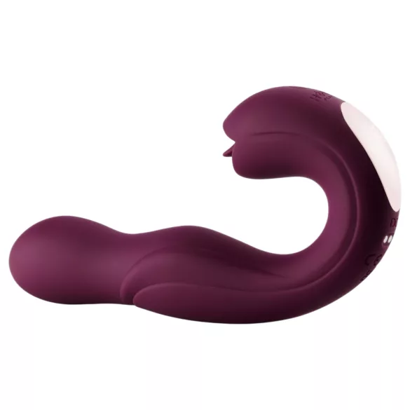 Honey Play Box Joi - vibrátor na G-bod s rotáciou a lízaním - fialový