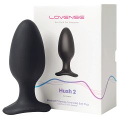   LOVENSE - análny vibrátor Hush 2 L - dobíjací - čierny - 57 mm