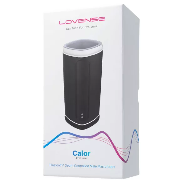 Lovense Calor - Aplikáciou ovládaný ohrievací masturbátor pre mužov (čierny)