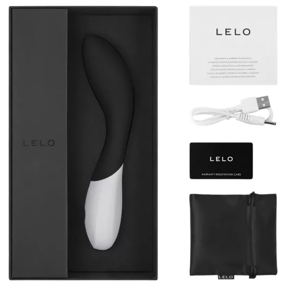 LELO Mona Wave - vibrátor na bod G - vodotesný - čierny