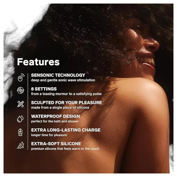 LELO Sona - klitorálny stimulátor s vlnami - červená