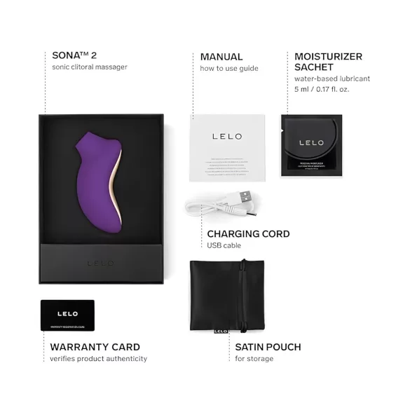 LELO Sona 2 - stimulátor klitorisu s vlnami - fialový