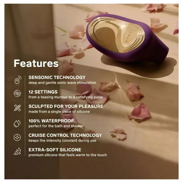 LELO Sona 2 Cruise - stimulátor klitorisu s vlnami - čierny