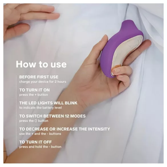 LELO Sona 2 Cruise - stimulátor klitorisu s vlnami - čierny