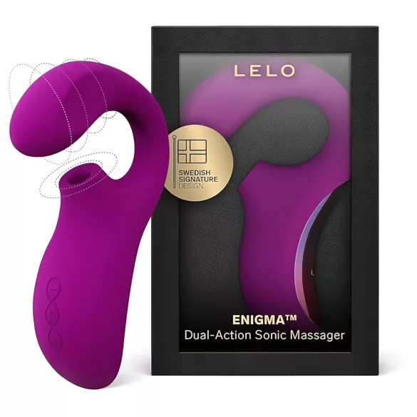 LELO Enigma - vibrátor na G-bod a klitoris - vodotesný, nabíjateľný - fialový