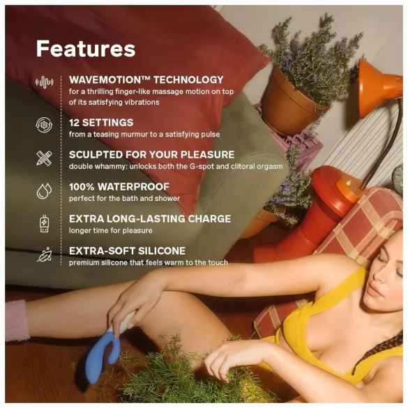 LELO Ina Wave 2 - vibrátor s akumulátorom - vodotesný - fialový