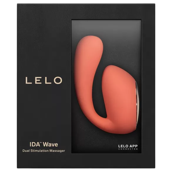 LELO Ida Wave - Aplikáciou ovládaný vibračný a rotačný vibrátor (korálový)