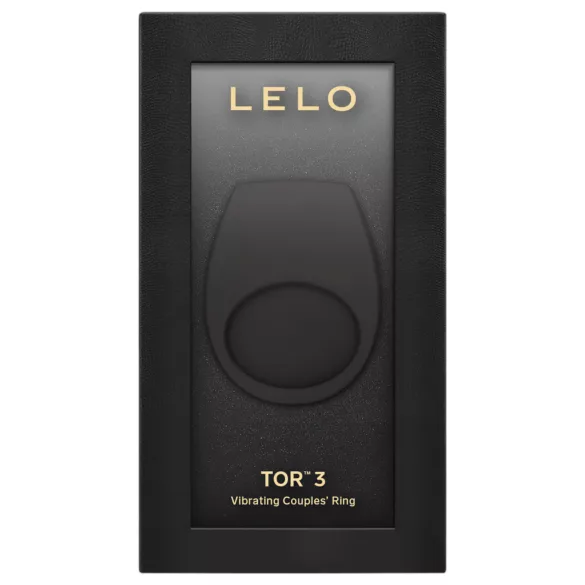 LELO Tor 3 - vibrátorový erekčný krúžok pre mužov ovládaný aplikáciou (čierny)