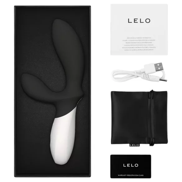 LELO Loki Wave 2 - vibračný stimulátor prostaty - dobíjací, vodotesný, čierny