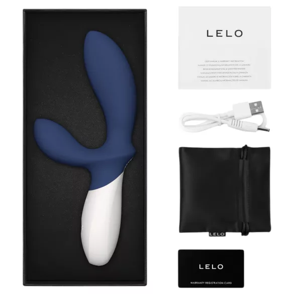 LELO Loki Wave 2 - vibrátor na prostatu - akumulátorový, vodotesný, modrý