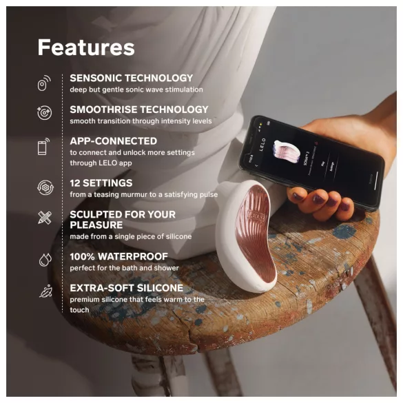 LELO Sona 3 - stimulátor klitorisu na vlny - biely