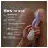 LELO INA Twist - vaginálny G-bod vibrátor s klitorálnym výstupkom (fialový)