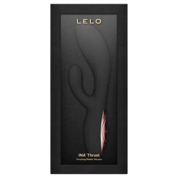 LELO - INA Thrust posúvací zajačikový vibrátor (čierny)