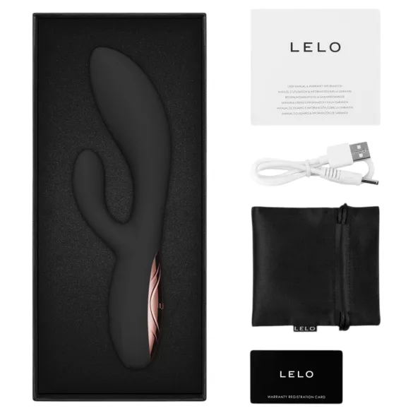 LELO - INA Thrust posúvací zajačikový vibrátor (čierny)